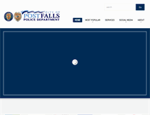 Tablet Screenshot of postfallspolice.com